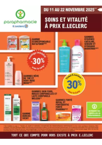 Prospectus Parapharmacie E.Leclerc SAINT AMAND LES EAUX : Prospectus Automne