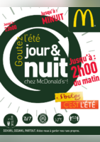 Goutez l'été jour & nuit - Mc Donald's